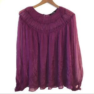 Do + Be Chiffon Puff Sleeve